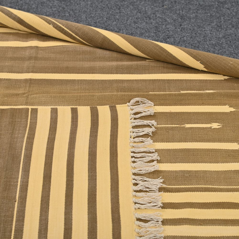 6×3.10ft, Hand Knotted Rugs, Vegetable Organic Colors, Flat Weaving Dhurrie, Eco Friendly Rugs, Cotton Hand Woven Living Room Bedroom Handloom Rugs #5622A